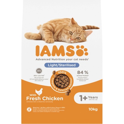Iams for Vitality Cat Adult Sterilised Chicken 10 kg