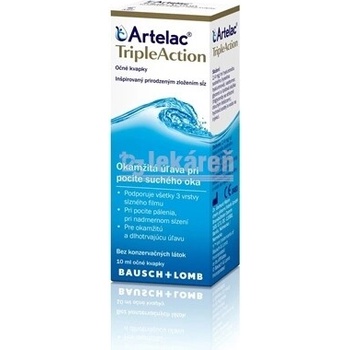 Bausch & Lomb Očné kvapky Artelac TripleAction 10 ml