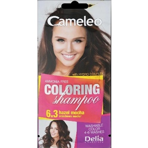 Delia Cosmetics Cameleo Оцветяващ шампоан саше, 6.3 Hazel Mocha, 40 ml - ozone