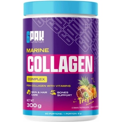 6PAK Marine Collagen Complex tropical fruit 300 g