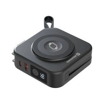 SWISSTEN 10000 mAh All-in-one PRO power bank Цвят: черен