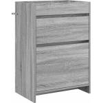 vidaXL Кабинет под мивка за баня Сив Сонома 56 x 37, 5 x 81 см (890733)