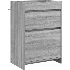 vidaXL Мебел под мивка за баня Сив Сонома 56 x 37, 5 x 81 см (890733)