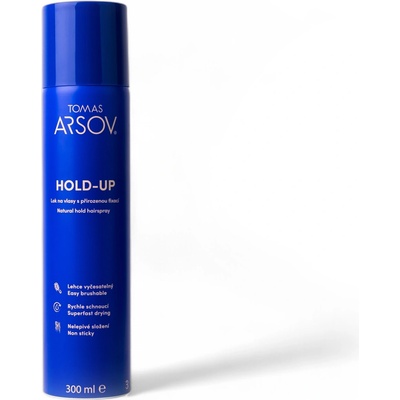 Tomas Arsov Hold Up Lak na vlasy s přirozenou fixací 300 ml – Zboží Dáma