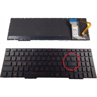 Klávesnice Asus ROG GL553VW GL553VD ZX553VD FX53VW FX53VE FX753VE FX53VD FX553VD FX753VD LED