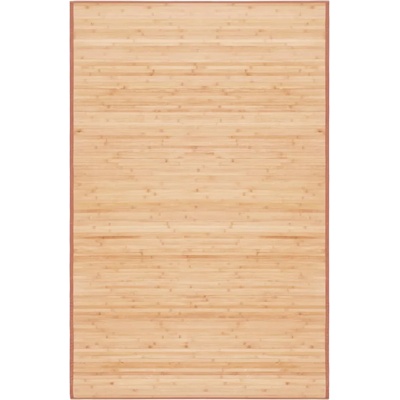 vidaXL Бамбуков килим, 100x160 см, кафяв (247207)