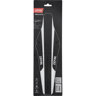 Zefal Shield Lite M крило за велосипед черно/бяло ZF-2560A