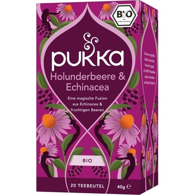 Pukka Herbs Био Плодов чай Бъз и ехинацея - 40 г