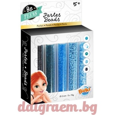 Buki France Комплект 5 цвята мъниста buki pe002 (bkpe002)