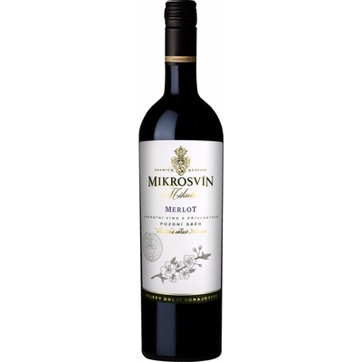 Mikrosvín Merlot, Flower line 0,75 l 13% (holá lahev)
