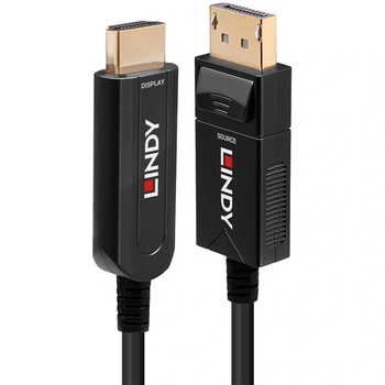 Lindy 38494 адаптер за видео кабел 50 м DisplayPort HDMI тип A (стандартен) Черен (38494) (38494)