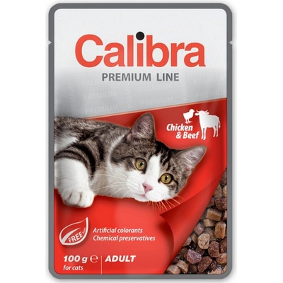 Calibra Cat Premium Adult Chicken & Beef 24 x 100 g
