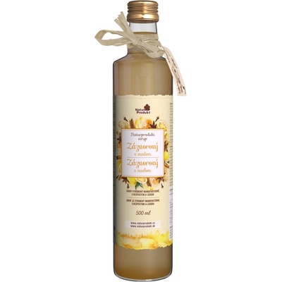 Naturprodukt sirup Zázvorový s medem 0,5 l