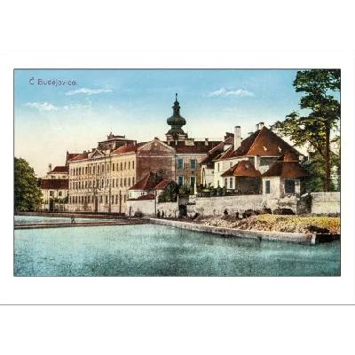Herbia s.r.o. Pohlednice ČB Pohled od řeky