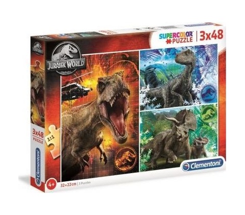 Clementoni 3x48 Jurassic World