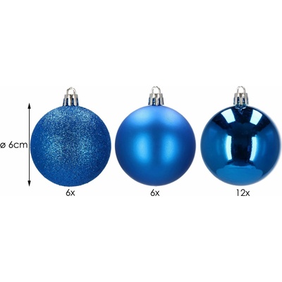 Springos CA0086 VIANOČNÉ GULE 6 CM 24 KS.