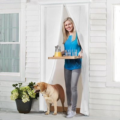 Avenberg Síť do dveří proti hmyzu Flora 100 x 210 cm, černá