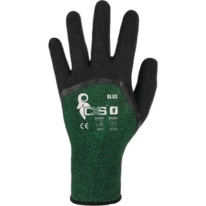 CANIS SAFETY a. s Cxs olas / Латексови ръкавици - зелени/черни 8 (342003251009)