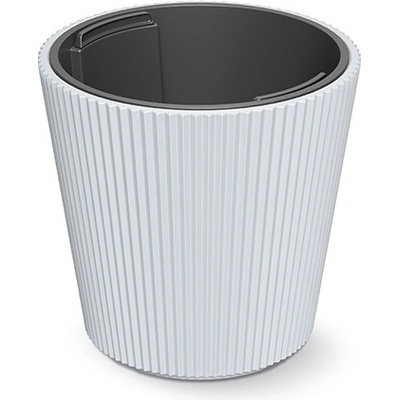 Prosperplast Květináč s vkladem Milly DBMI300 - 29,9cm bílý