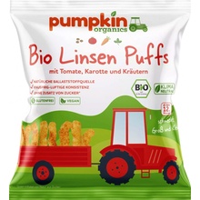 Pumpkin Organics BIO Fúkané chrumky Šošovkové s paradajkami, mrkvou a bylinkami 12. mesiac 20 g