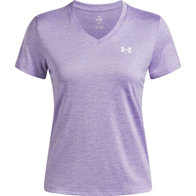 Under Armour Tech Twist V-Neck Short Sleeve Womens - Transparent