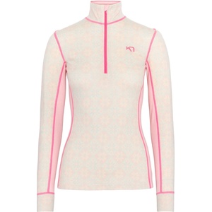 Kari Traa Дамско мериносово термобельо Kari Traa Women's Rose Half-Zip Merino base layer - Cotton Candy - размер XXL (115-1317-2616)