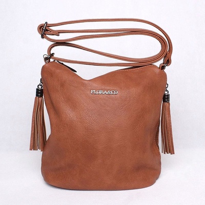 Flora & Co dámská malá /středně velká crossbody kabelka H5623 hnědá