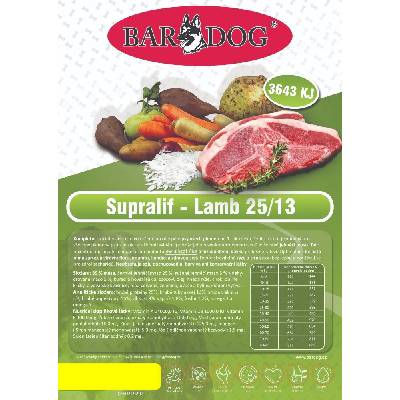 Bardog Supralif 25/13 Jahňacie 4 kg