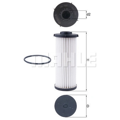 Hydraulický filter automatickej prevodovky MAHLE ORIGINAL HX 190D (HX190D)