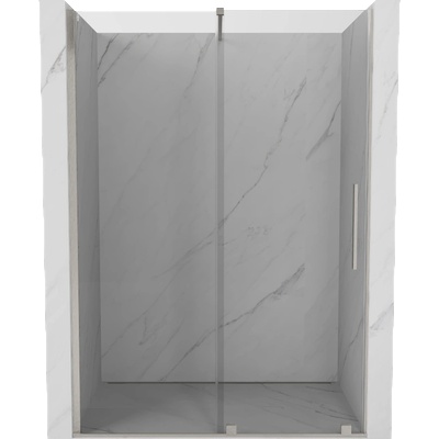 Mexen Velar плъзгащи се душ врати 140 см, прозрачни, матиран никел - 871-140-000-01-97 (871-140-000-01-97)