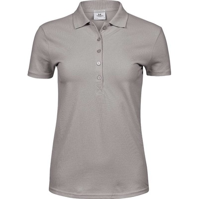 Tee Jays 145 Dámske luxusné elastické polo sivá stone