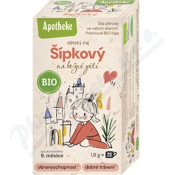 Apotheke BIO Dětský Šípkový čaj 20 x 1.8g