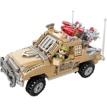 Qman Конструктор, Qman, Военен джип с бойно снаряжение, 281 части (Q22012)