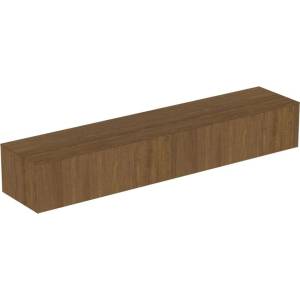 Ideal Standard Atelier Conca стенен долен шкаф, цвят тъмно орехово покритие, 2 чекмеджета с плот 240 см (T4335Y5)