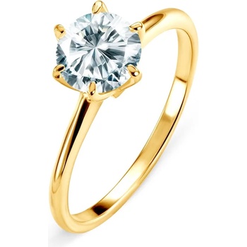 Image 1 of SAVICKI Годежен пръстен The Journey: злато, бял сапфир