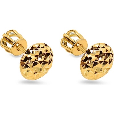 iZlato Forever zlaté náušnice s gravírom IZ21614