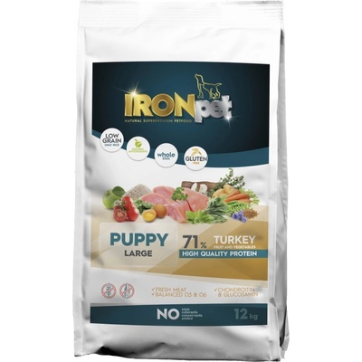 IRONpet Turkey Puppy Large morka 12 kg
