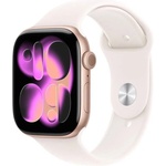Apple Watch Series 11 (42mm) Ružovo zlatý hliník so svetlo rumenným športovým remienkom S/M MEU04MP/A