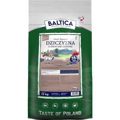 Baltica Příchutě regionů zvěřina s lesními plody Medium & Large 12 kg