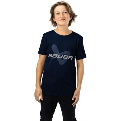 Dětské triko Bauer S24 CORE SS LOCKUP TEE Tmavě Modré YTH Velikost Yth