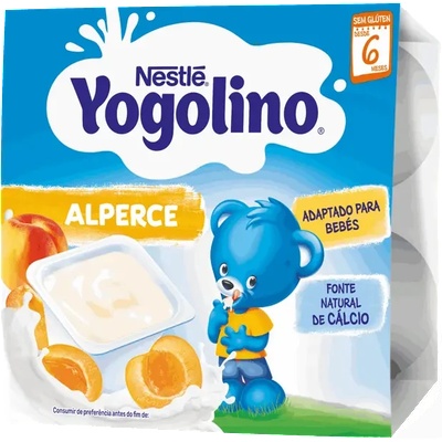 Nestle YOGOLINO Млечен десерт Кайсия 6+м, 4x100г