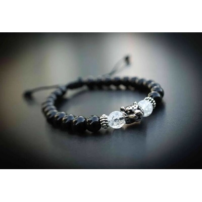 Budnej minerální JAGUAR z hematitu a lávových kamenů MN1033