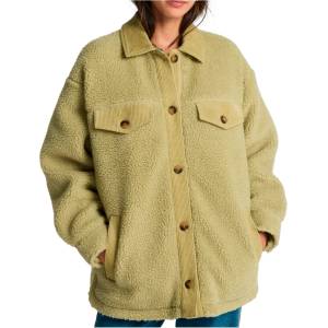 Billabong Дамско поларено яке Billabong Women's Coastal Waves Fleece jacket - Cactus Green (105-7207-0112)