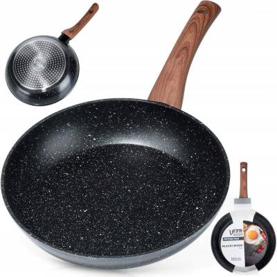 Tradiční pánev Vilde Black&Wood 24 cm, granitová
