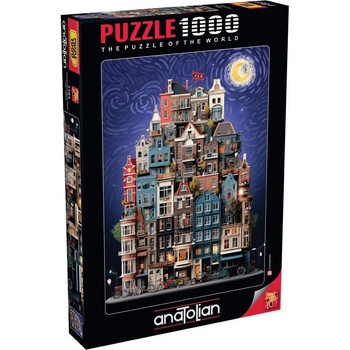 Anatolian Пъзел Anatolian от 1000 части - Звездна нощ в Амстердам (P1183)