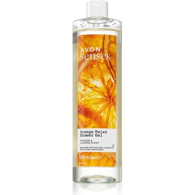 Avon Senses Orange Twist освежаващ душ гел 500ml