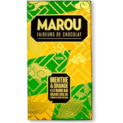 MAROU 68% hořká s mátou a pomerančem 80 g