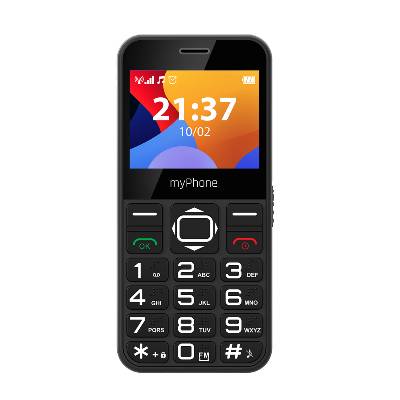 Telefon myPhone Halo 3 Senior černý s nabíjecím stojánkem