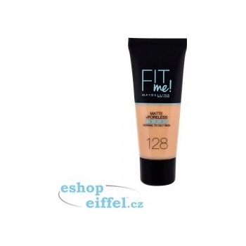Maybelline Fit Me! Matte + Poreless matující make-up 128 Warm Nude 30 ml