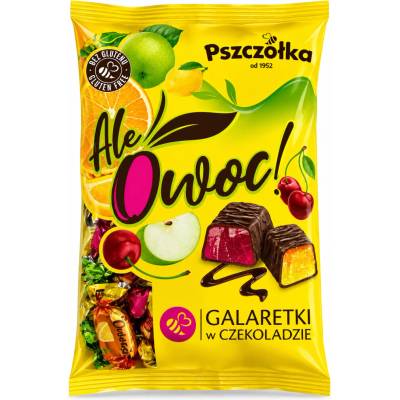 PSZCZÓŁKA Ale Owoc! želé cukríky v čokoláde 1 kg